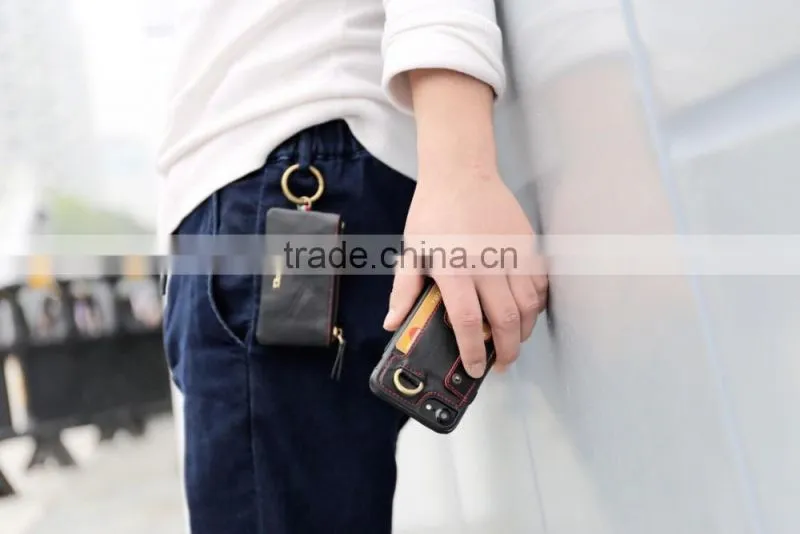 Wallet leather phone case magnetic leather case for iPhone