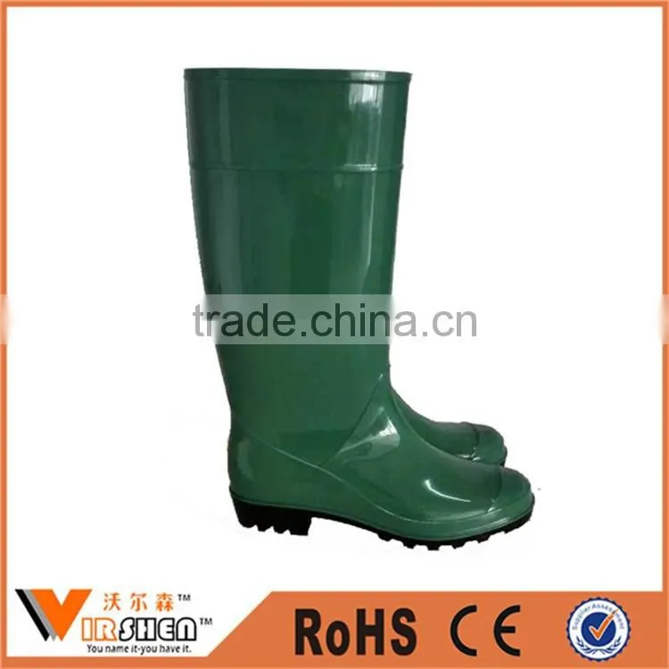 Men rubber rain boots wholesale PVC work boots long fishing rubber boots