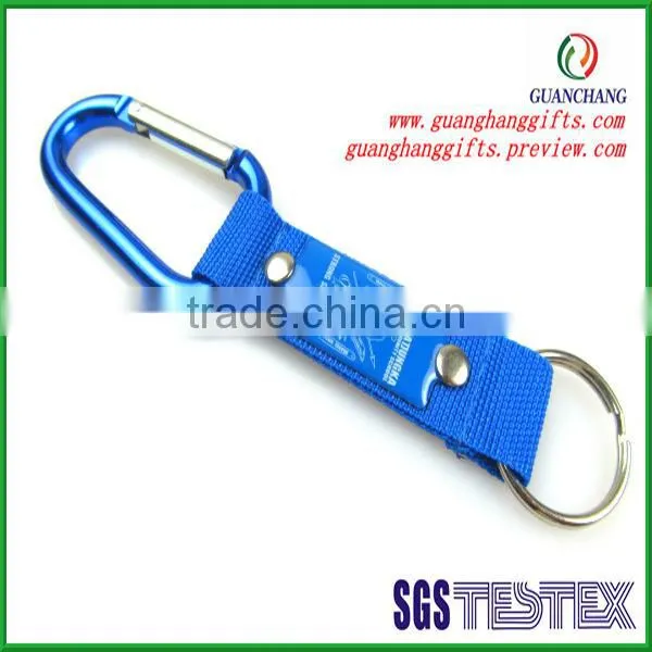 New hot products on the market woven embroidered lanyard with carabiner,promotional gift items