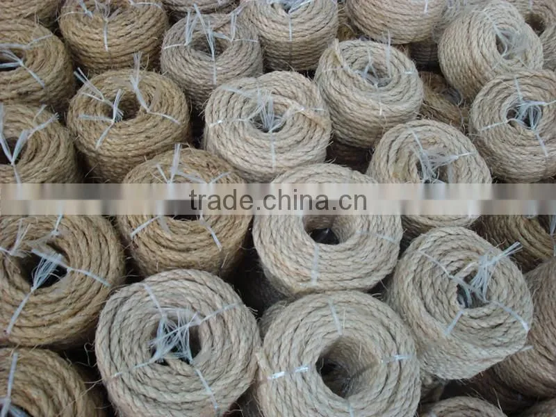 3/8 inch Natural color 3 strandsTwisted Sisal Rope