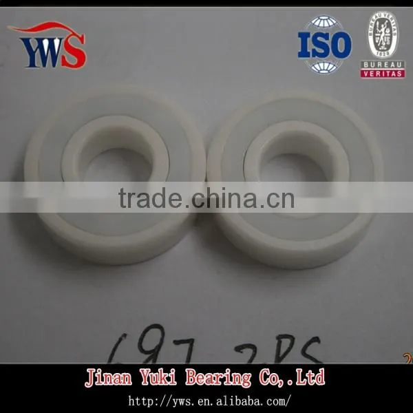 ZrO2 697 PTFE cage full ceramic ball bearing