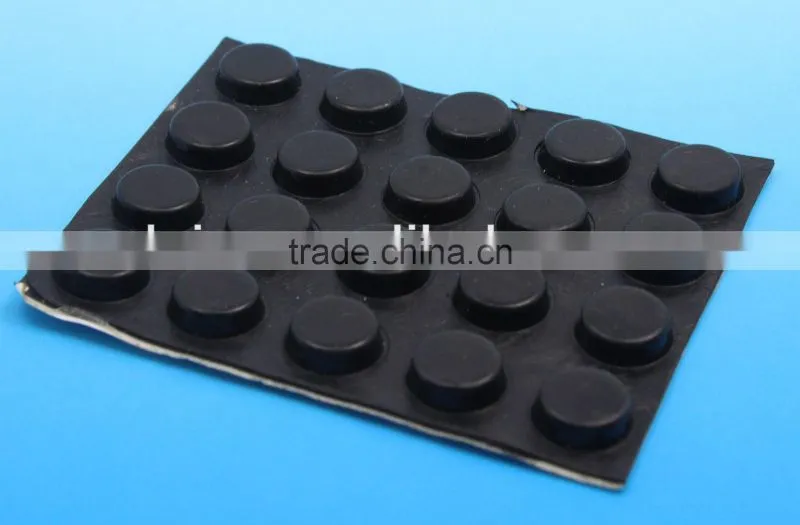 black self adhesive rubber feet bumper