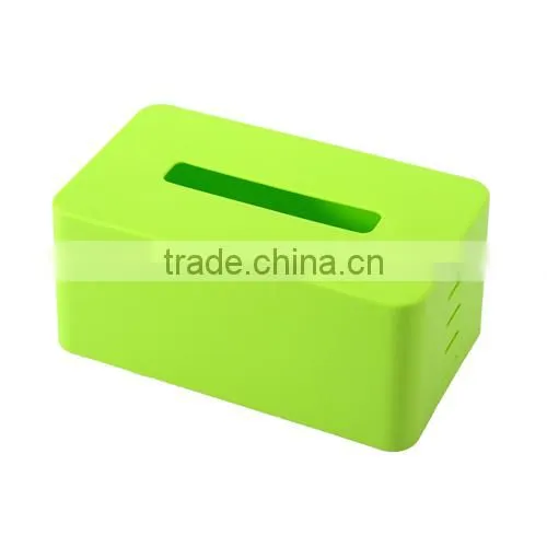 solid color plastic tissue box