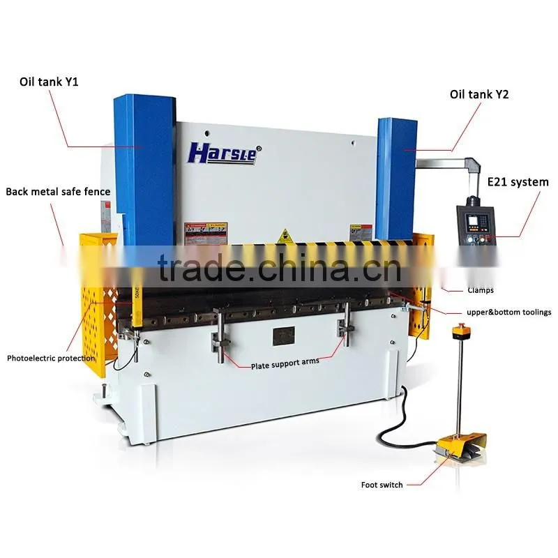 WC67Y Sheet Metal Hydraulic Bending Machine Hydraulic Press Brake