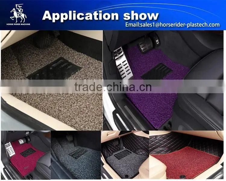 Horse Rider Machinery PVC Coil Mat Extrusion Line / carpet making machine / floor mat making machine