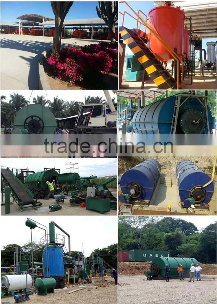 New discovery on waste tire pyrolysis technology for clean fuel recycling plant