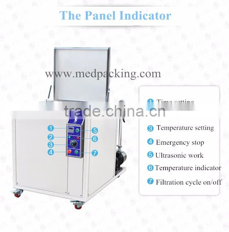 JP-240GL Large industrial ultrasonic cleaning machine with filtering circulation function Metal parts oil cleaner