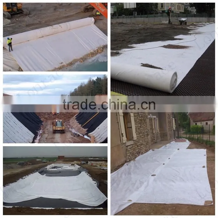 pp needle punched nonwoven geotextile for highway