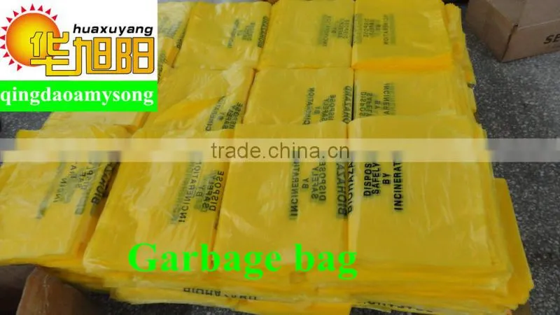 customize industrial waste heat seal black plastic Heavy duty trash bags