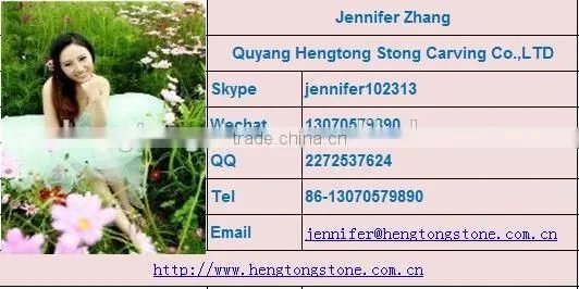 Hand Carved Chinese Granite Tombstone