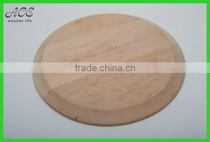 Carved wood blank plate