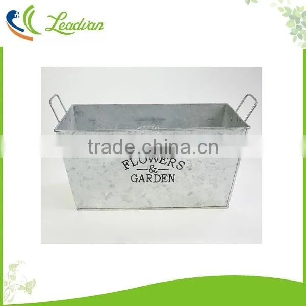 Wholesale village style iron art metal flower pot