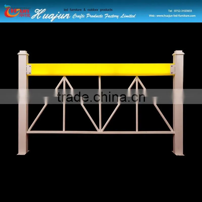 led plastic roof guardrail/led waterproof railing