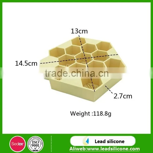 Wholesale Honeycomb Shape Silicone Ice Cube Tray ,Bee's Nest Silicone Ice Cube Tray Mold