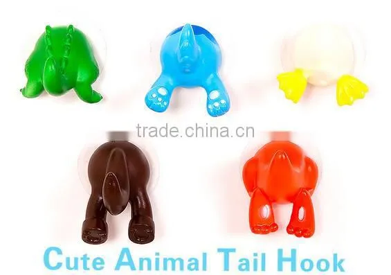 ZX10 Resuable Cute cartoon animals tail hook/kitchen/houseware