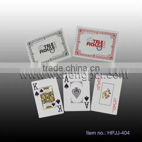 Paper cards customized poker playing card