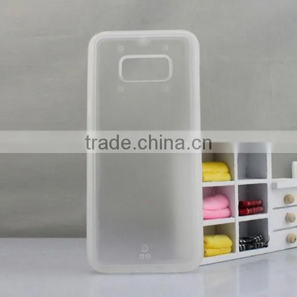 Transparent smartphone phone case with groove for samsung s8 plus