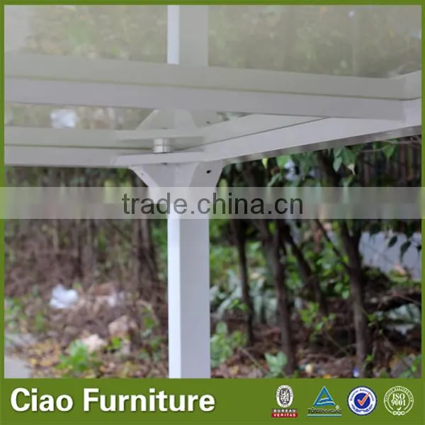 Outdoor rectangle dinning table set glass