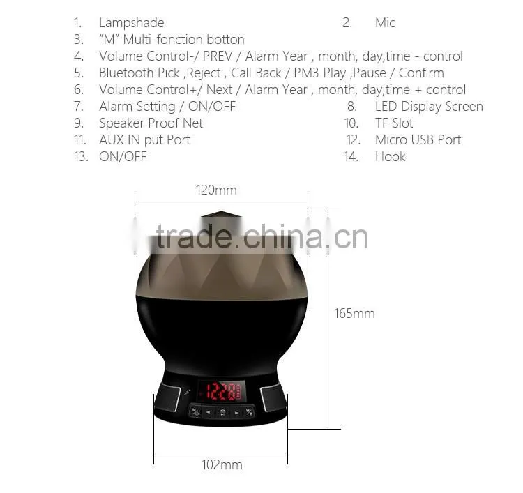 2017 Hot new product protable bluetooth speaker with fm radio
