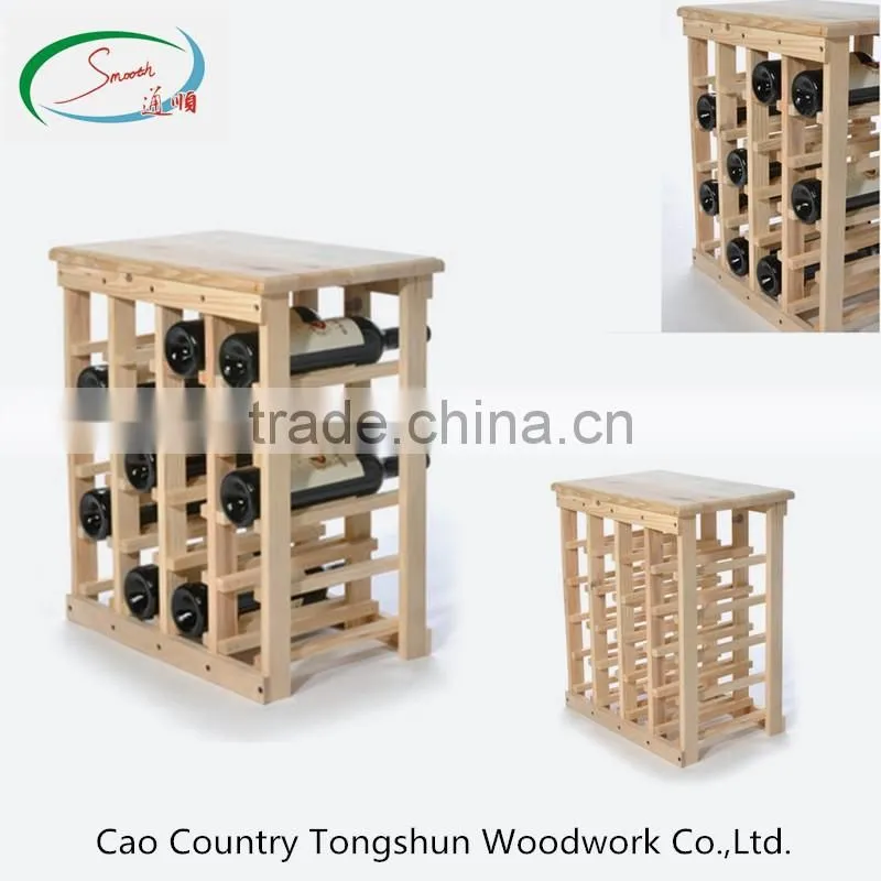 Hot sale elegant wooden pine rack for European