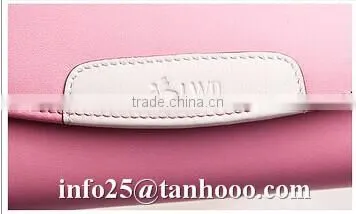 Sexy pink leather wallet/women wallet money clip/women purse