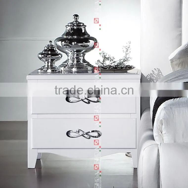 White Night Stand Bedside Table Wooden Bedroom Side Nightstand Cabinet Drawer N-33