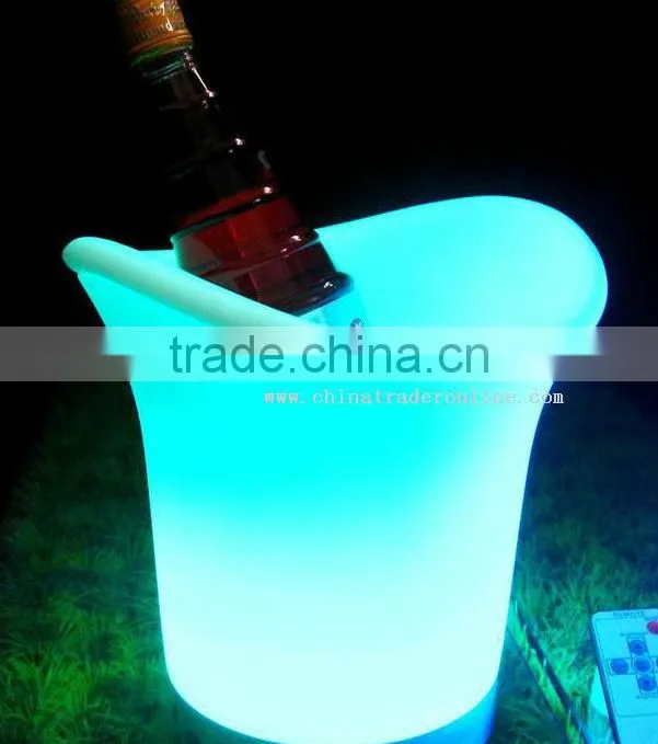 Hot selling and fashionable multi-color led ice bucket