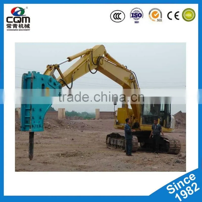 Excavator attachment side type vibro hammer