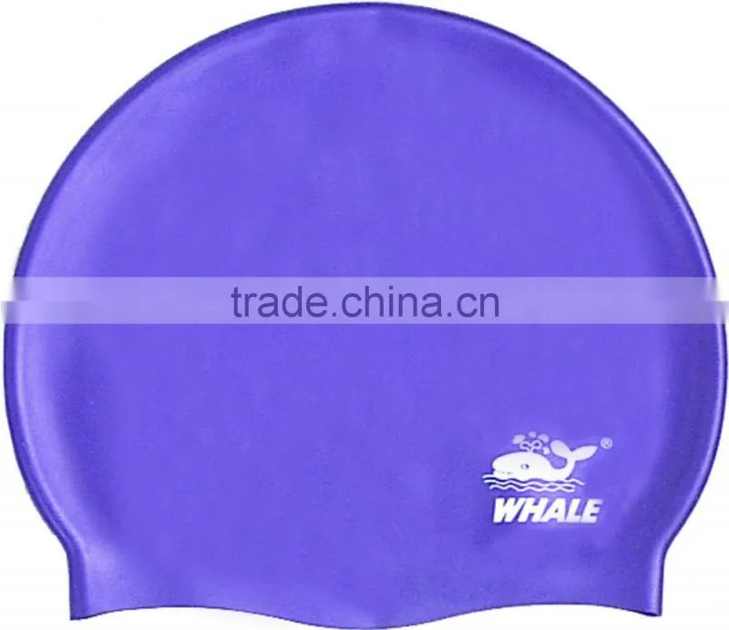 High quality yellow water proof swimming caps and customized silicone swim cap(CAP-112)