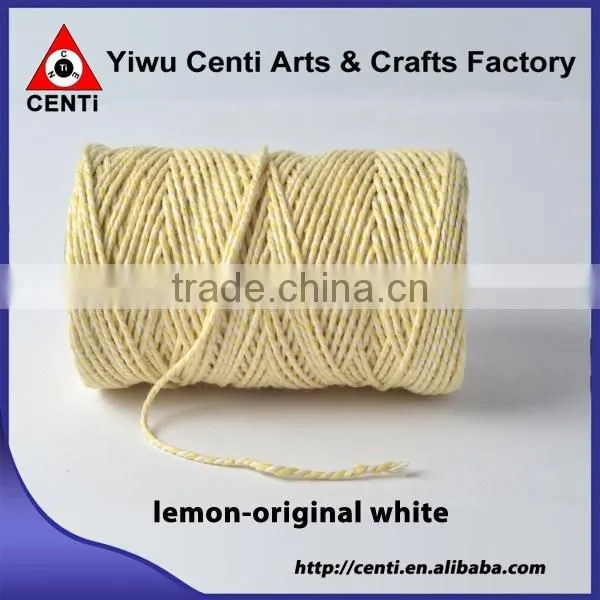 100% double colored natural cotton baker twine , twine baker , baker string