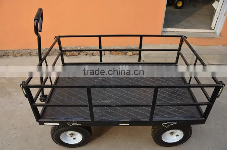 Metal Hand pull Garden tool cart