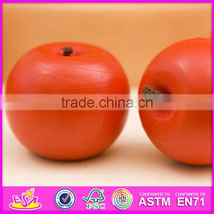 2016 new design children toy wooden magnetic apple tree W01A091