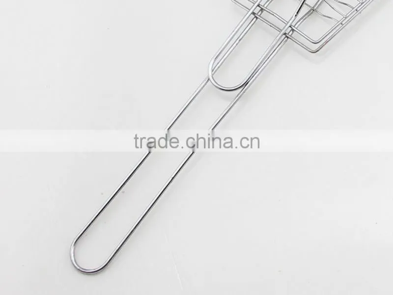 Metal Fish Shape Camping Barbecue Foldable Grill Net