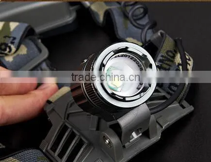 Rechargble Adjustable Zoom Headlamp 500 Lumens Led Headlight