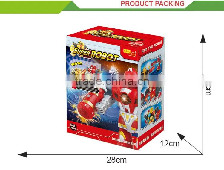 Children educational toy electric trans set fire fighting robot