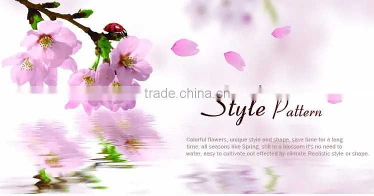 Hot sale High quality Small size mini colors artificial cherry blossom tree