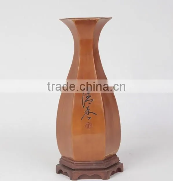 Antique vase&Flower wooden vase decoration