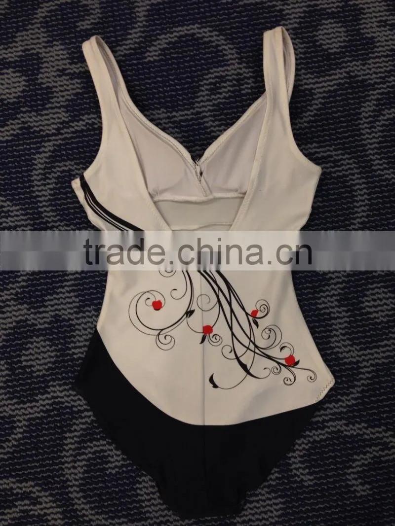 Hongen apparel ladies flower design swimming suit