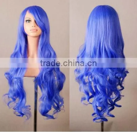 Colorful fashion Cosplay Wig Bob Style human Hair Wigs cheap party wigs