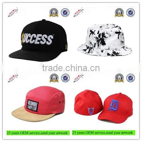 Blue embroidery logo custom flat brim 5 panel mesh trucker cap