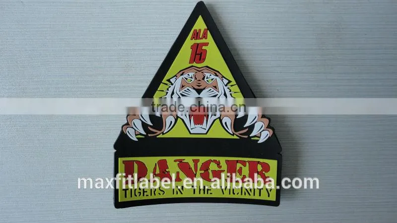china factory high quality pvc logo patch for shoes
