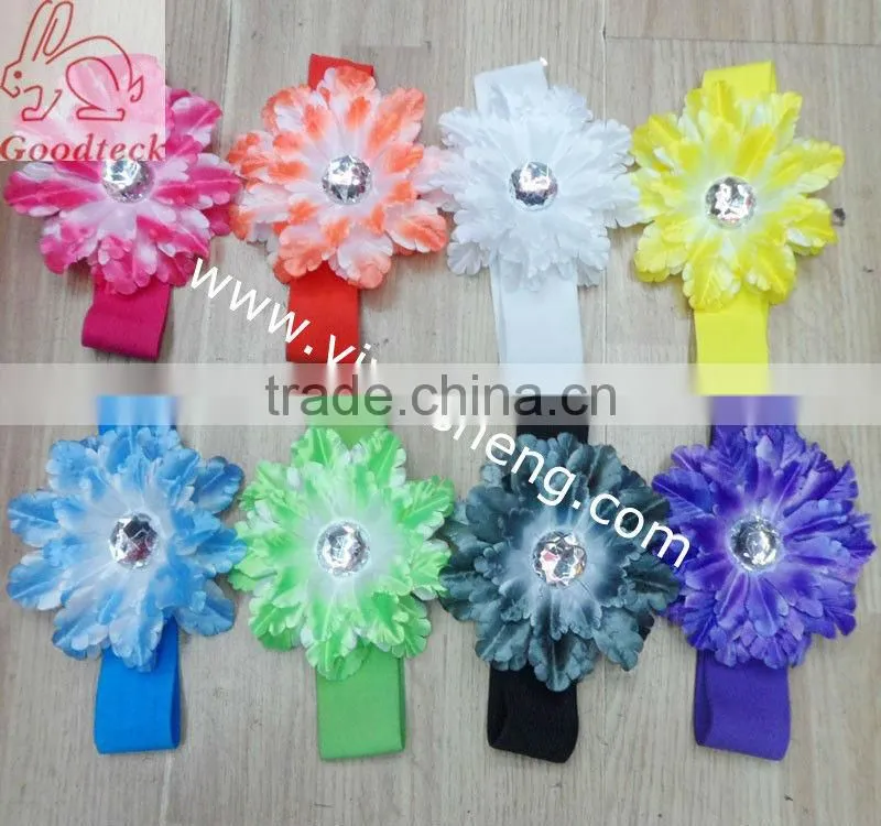 Plain Solid Color Satin Covered Resin Hairbands Ribbon Covered Adult Kids Headbands Infant Headband