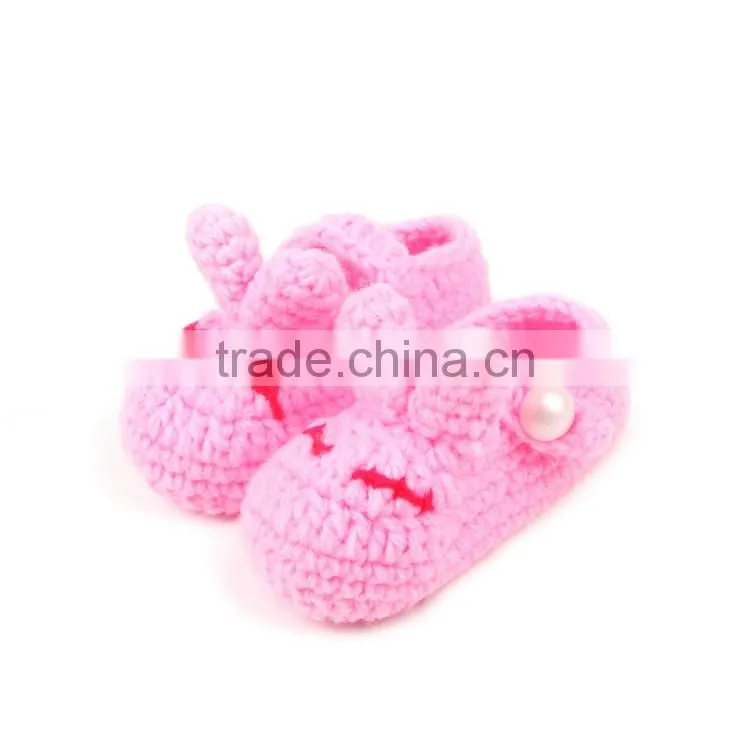 Sleepy Cat Type Hand Crochet Shoes for Baby