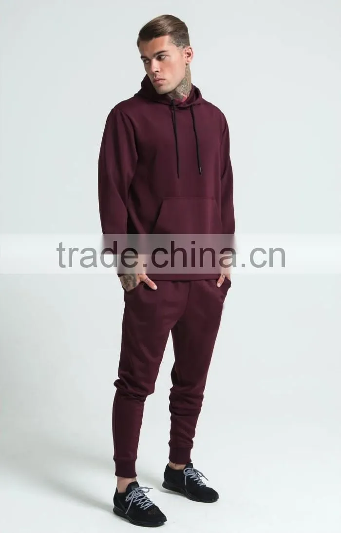 Mens pullover tracksuit poly tricot tracksuit gym tracksuit custom