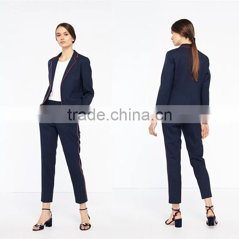 New fashion Italian collars edging trim button fasten dot print jackets womens