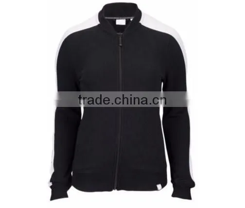 Custom new design sports/casual women red/ black loose track suit