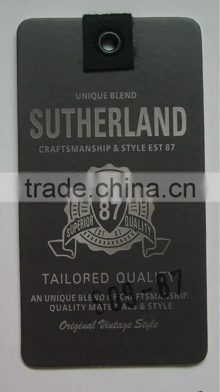 Customized hangtag for clothes