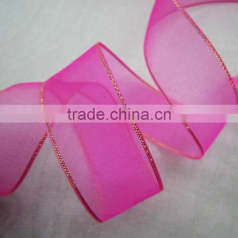 Gold edge ribbon