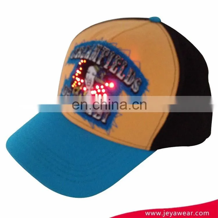 Custom 100% Cotton Led Caps Opener Caps Design Your Own With Snap Back