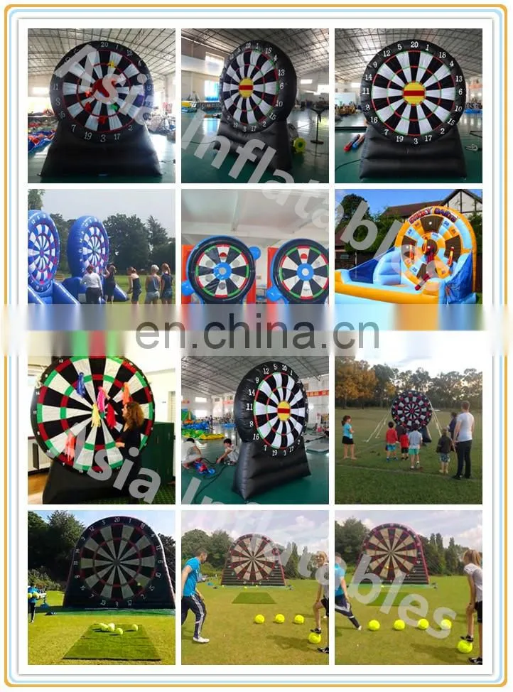 Best Selling Giant Inflatable Football Shooting Darts Board For Sport